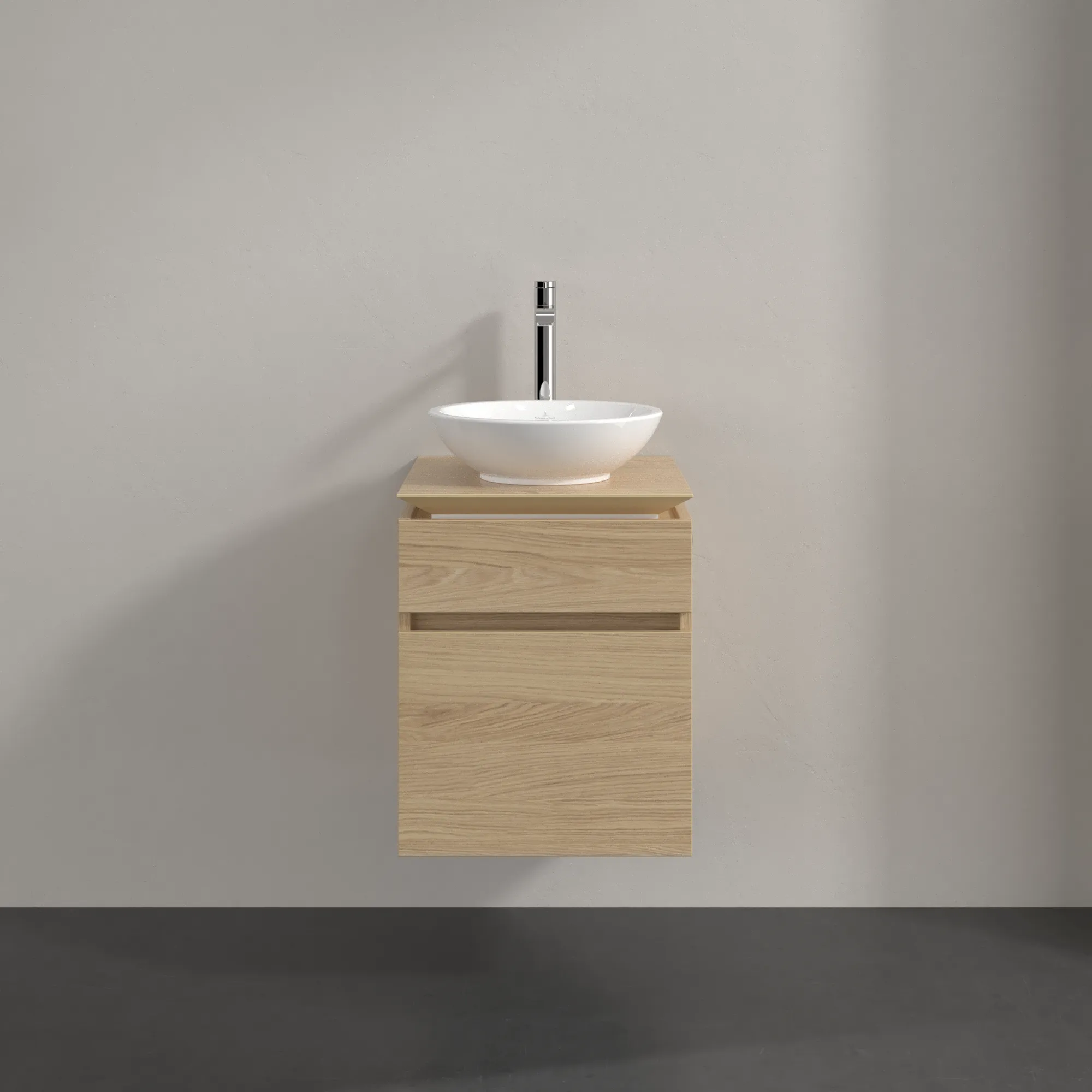 Villeroy & Boch Waschtischunterschrank „Legato“ für Schrankwaschtisch 450 × 550 × 500 mm Nordic Oak, für Becken mittig