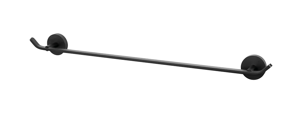 BEMM Magnet Handtuchhalter Design 485, schwarz satinmatt, 485 mm Länge, 50 mm Höhe, 55 mm Tiefe