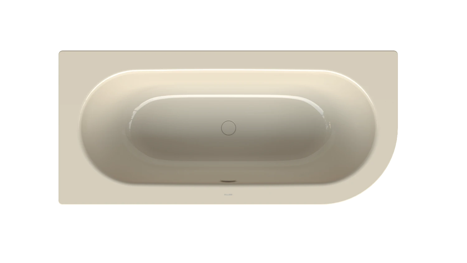 Bette rechteck Badewanne „BetteStarlet IV Silhouette“ 165 × 75 cm in Pergamon