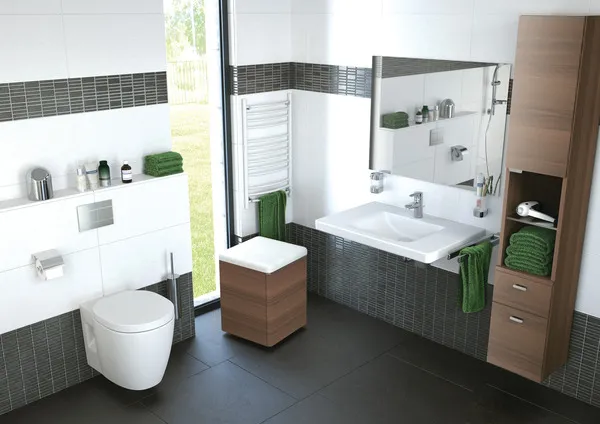 Waschtischarmatur Connect Blue, mit Ablaufgarnitur, Ausladung 112mm, Chrom Waschtischarmatur Connect Blue, mit Ablaufgarnitur, Ausladung 112mm, Chrom