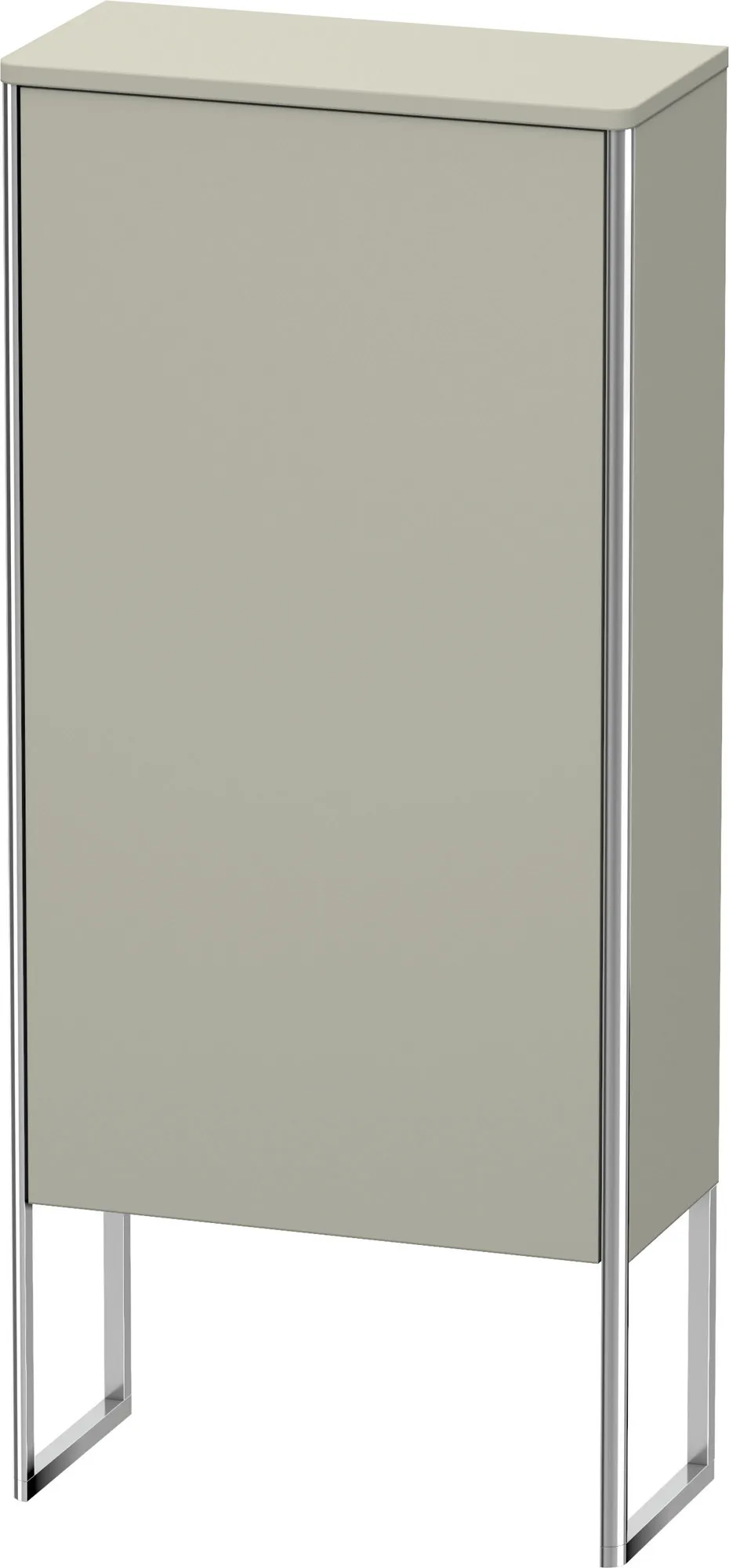 Duravit Halbhochschrank „XSquare“ 50 × 113,6 × 23,6 cm Taupe Seidenmatt