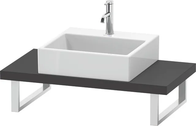 Duravit Konsole „L-Cube“ in Graphit Matt