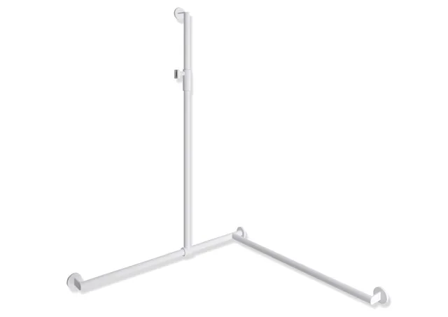 HEWI Duschhandlauf System 900 PG56, Edelstahl, 1250 mm, links