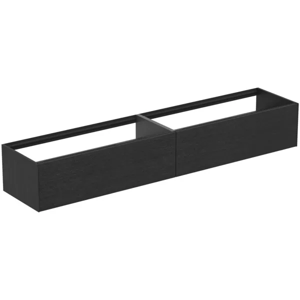 Ideal Standard Waschtischunterschrank „Conca“ 238,5 × 36 × 50,5 cm Eiche geflammt Furnier Ideal Standard Waschtischunterschrank „Conca“ 238,5 × 36 × 50,5 cm Eiche geflammt Furnier