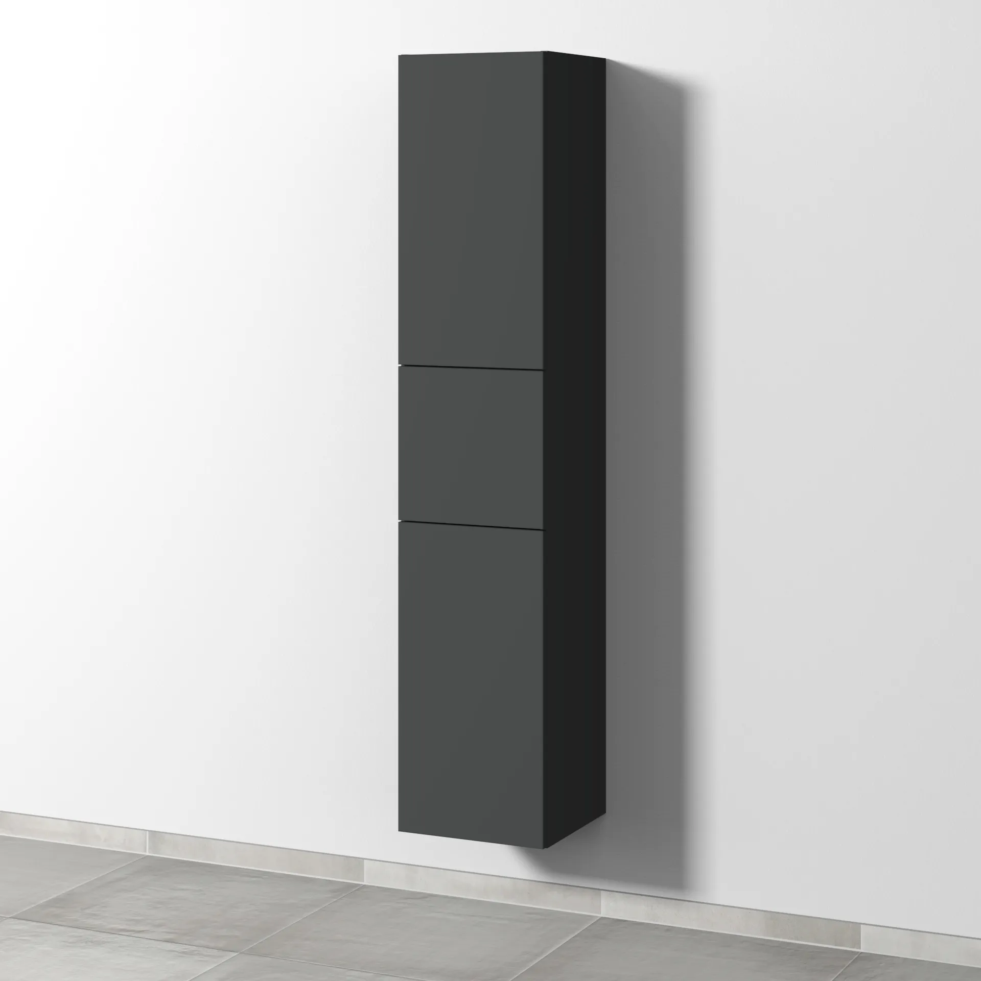 Sanipa Hochschrank „3way“ 350 × 1700 × 345 mm Anschlag links, in Graphit (matt), Anschlag links