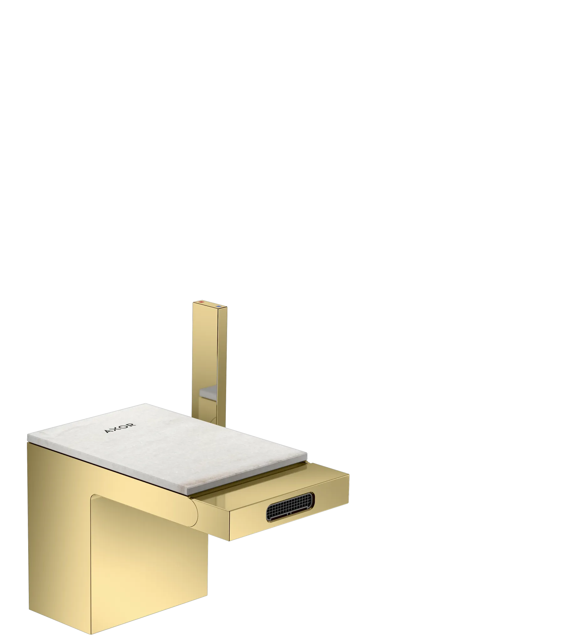 Hansgrohe AXOR MyEdition Mischer Platte 117 mm Marmor Lasa Covelano Vena Oro Hansgrohe AXOR MyEdition Mischer Platte 117 mm Marmor Lasa Covelano Vena Oro