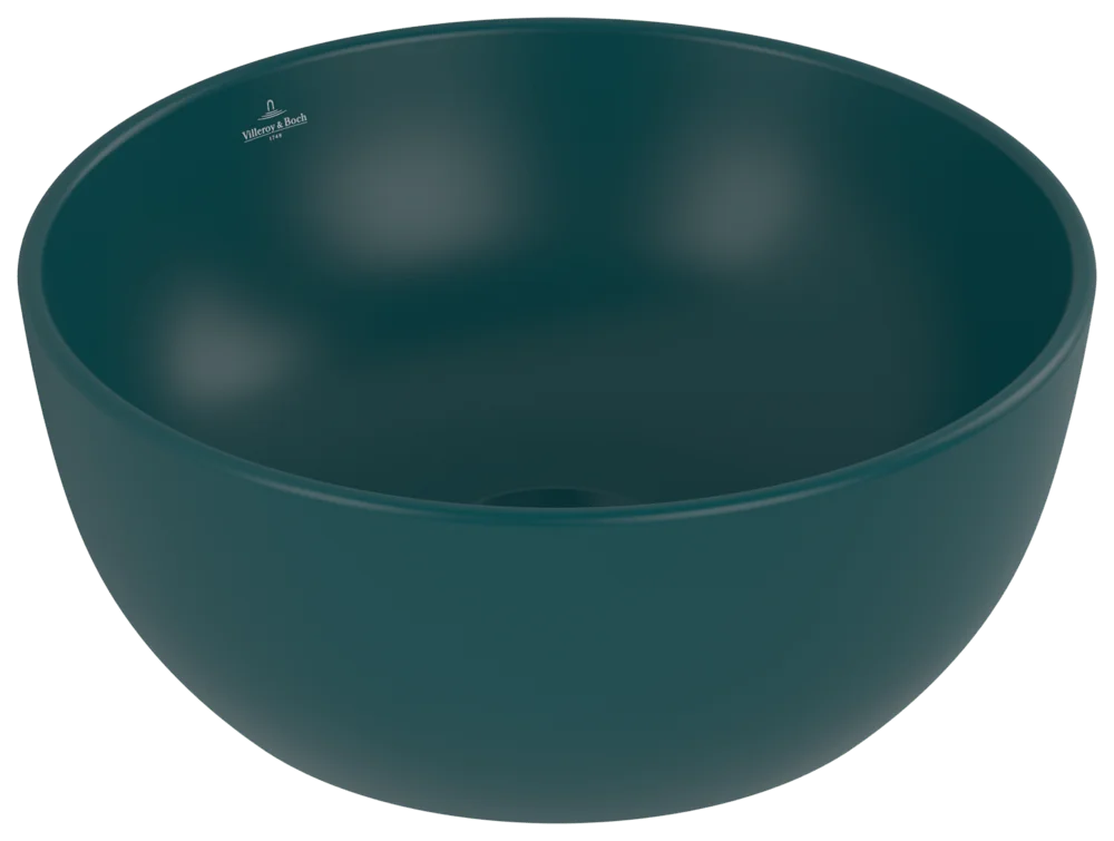 Villeroy & Boch Aufsatzwaschbecken Artis, Rund, Teal CeramicPlus, 325x325x135 mm, TitanCeram, Classic Villeroy & Boch Aufsatzwaschbecken Artis, Rund, Teal CeramicPlus, 325x325x135 mm, TitanCeram, Classic