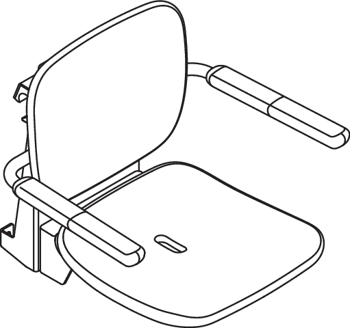 Einhängesitz „Serie 802 LifeSystem“ in Signalweiß glänzend / Signalweiß matt Einhängesitz „Serie 802 LifeSystem“ in Signalweiß glänzend / Signalweiß matt
