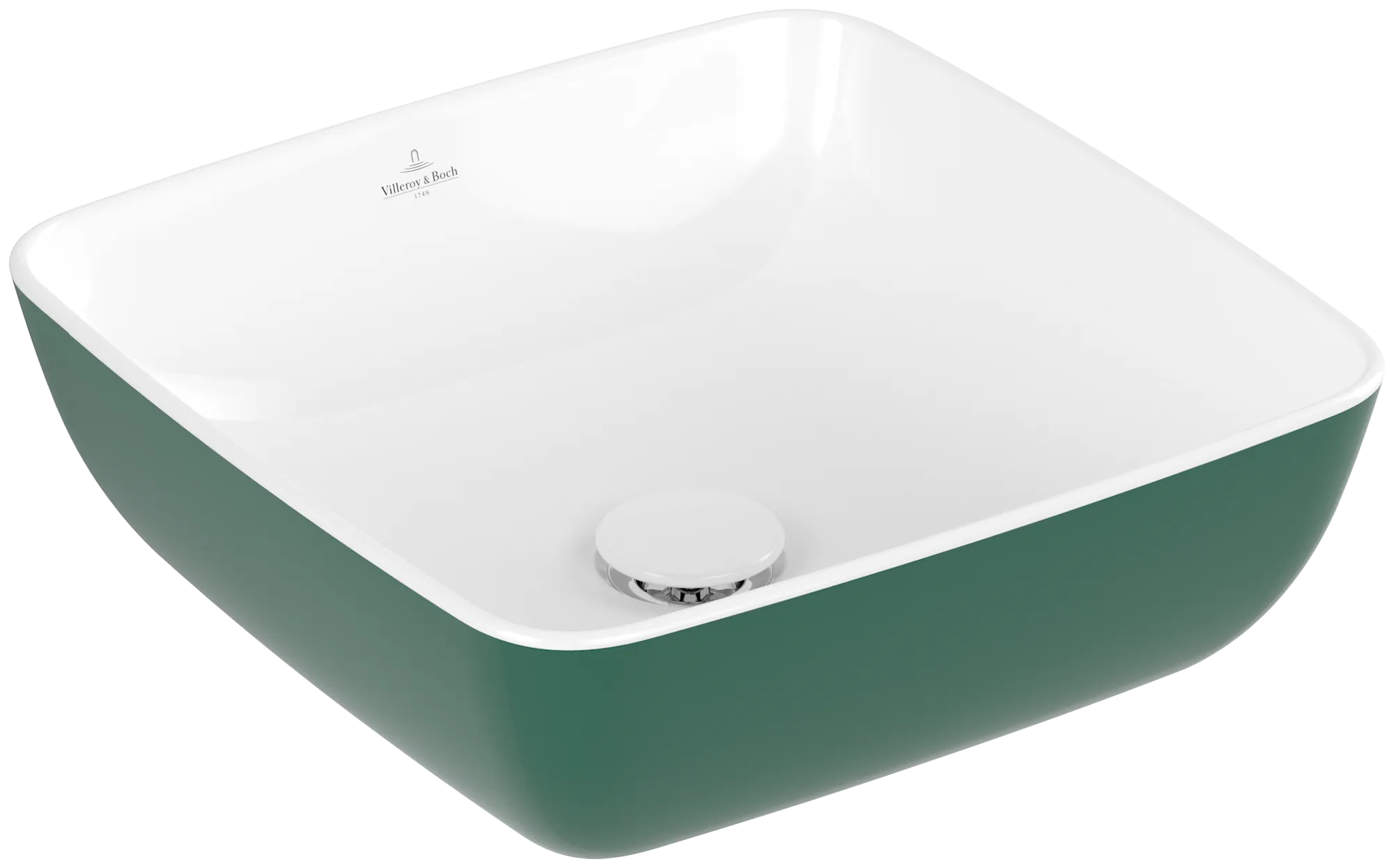 Villeroy & Boch Aufsatzwaschtisch aus TitanCeram „Artis“ 130 mm in Forest