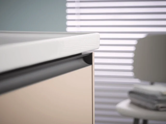 Wandwaschtisch „D-Neo“, mit Überlauf, Hahnlochposition mittig Wandwaschtisch „D-Neo“, mit Überlauf, Hahnlochposition mittig