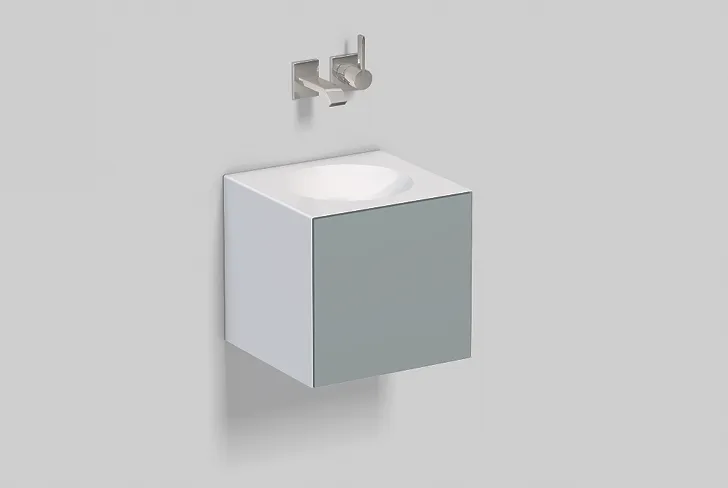 Alape Waschplatz „FO-Serie“ 381 × 361 mm, ohne Hahnlochbohrung, mittig