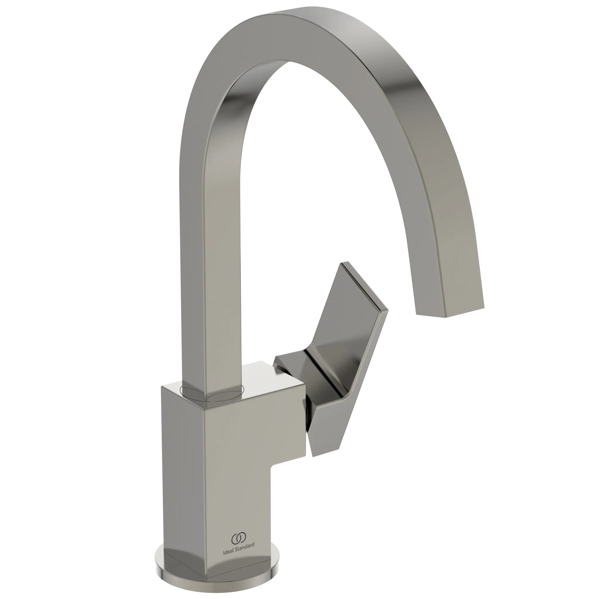 Ideal Standard Waschischarmatur Extra Ausladung 190mm hoher Auslauf ohne Ablaufgarnitur Silver Storm