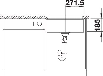 BLANCO SUBLINE 500-U
