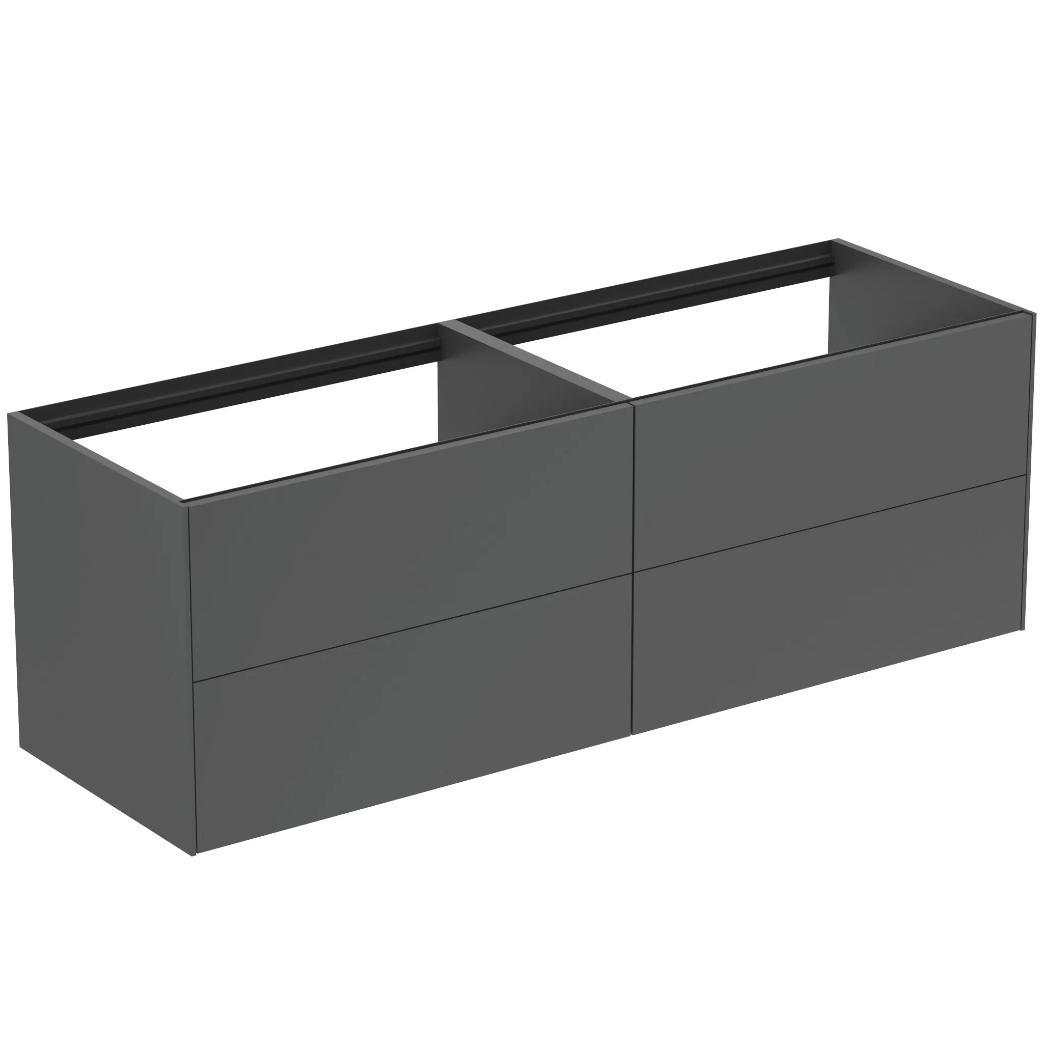 Ideal Standard Waschtischunterschrank Conca, 4 Auszüge, anthrazit