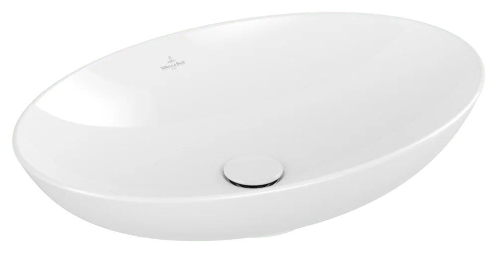 Villeroy & Boch Aufsatzwaschbecken Loop & Friends, oval, 620x420x150 mm, weiß Alpin