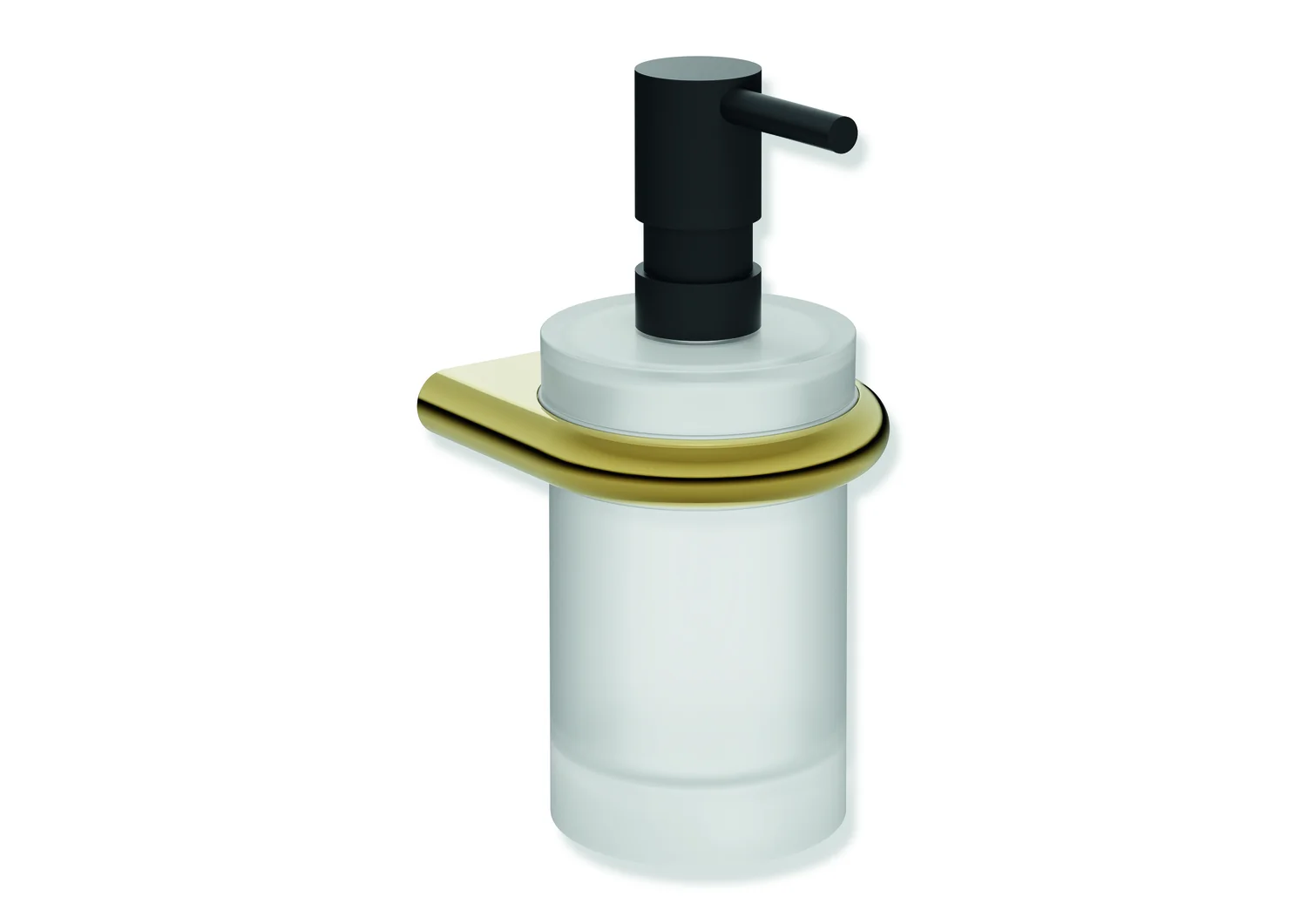 HEWI Seifenspender mit Halter Serie 480, PVD-beschichtet, Edelstahl, Gold glänzend, 85 x 168 x 92 mm HEWI Seifenspender mit Halter Serie 480, PVD-beschichtet, Edelstahl, Gold glänzend, 85 x 168 x 92 mm
