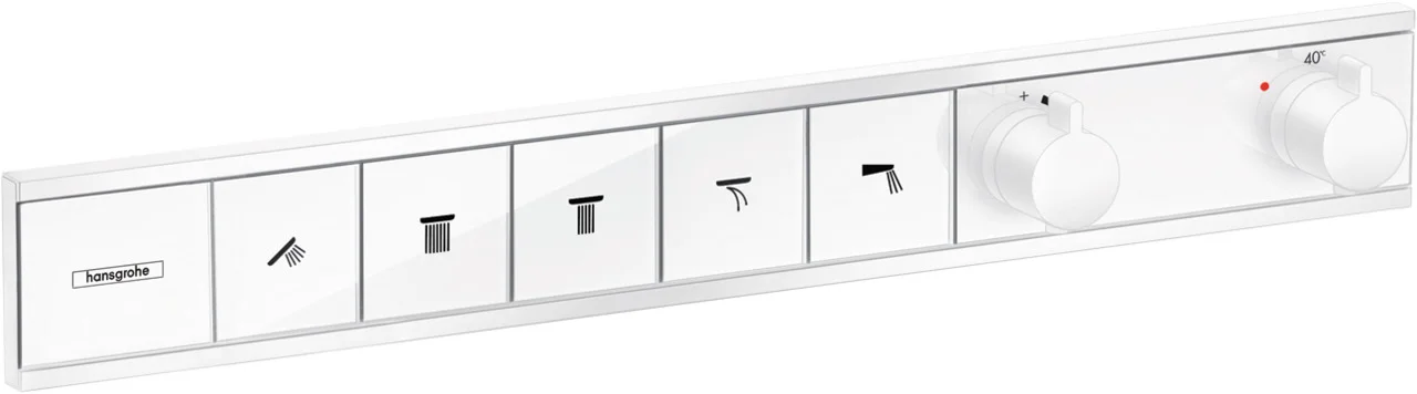 Hansgrohe RainSelect Thermostat Unterputz, 5 Verbraucher, mattweiß Hansgrohe RainSelect Thermostat Unterputz, 5 Verbraucher, mattweiß