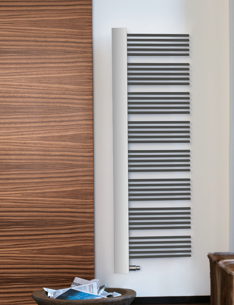 Zehnder Design-Elektroheizkörper „Yucca Cover“ mit Heizstab RACY 58,2 × 177,6 cm in Anthracite (glänzend)