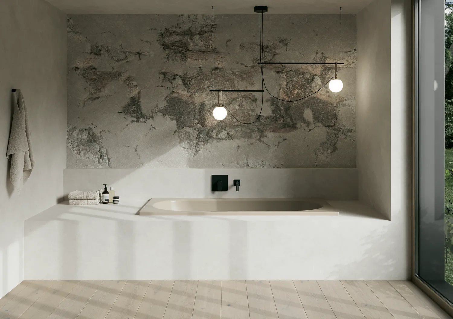 BetteStarlet Badewanne Rechteck 1700x700 mm Greige glasierter Titan-Stahl Einbau 2-Sitzer
