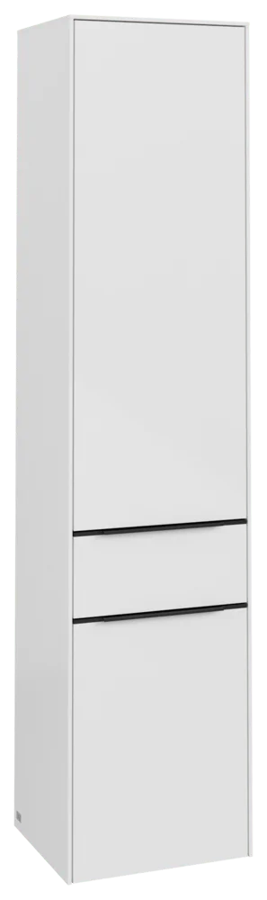 Villeroy & Boch Subway 3.0 Hochschrank, eckig, Brilliant White, 400 x 1710 mm, 2 Türen, 1 Auszug, SoftClosing