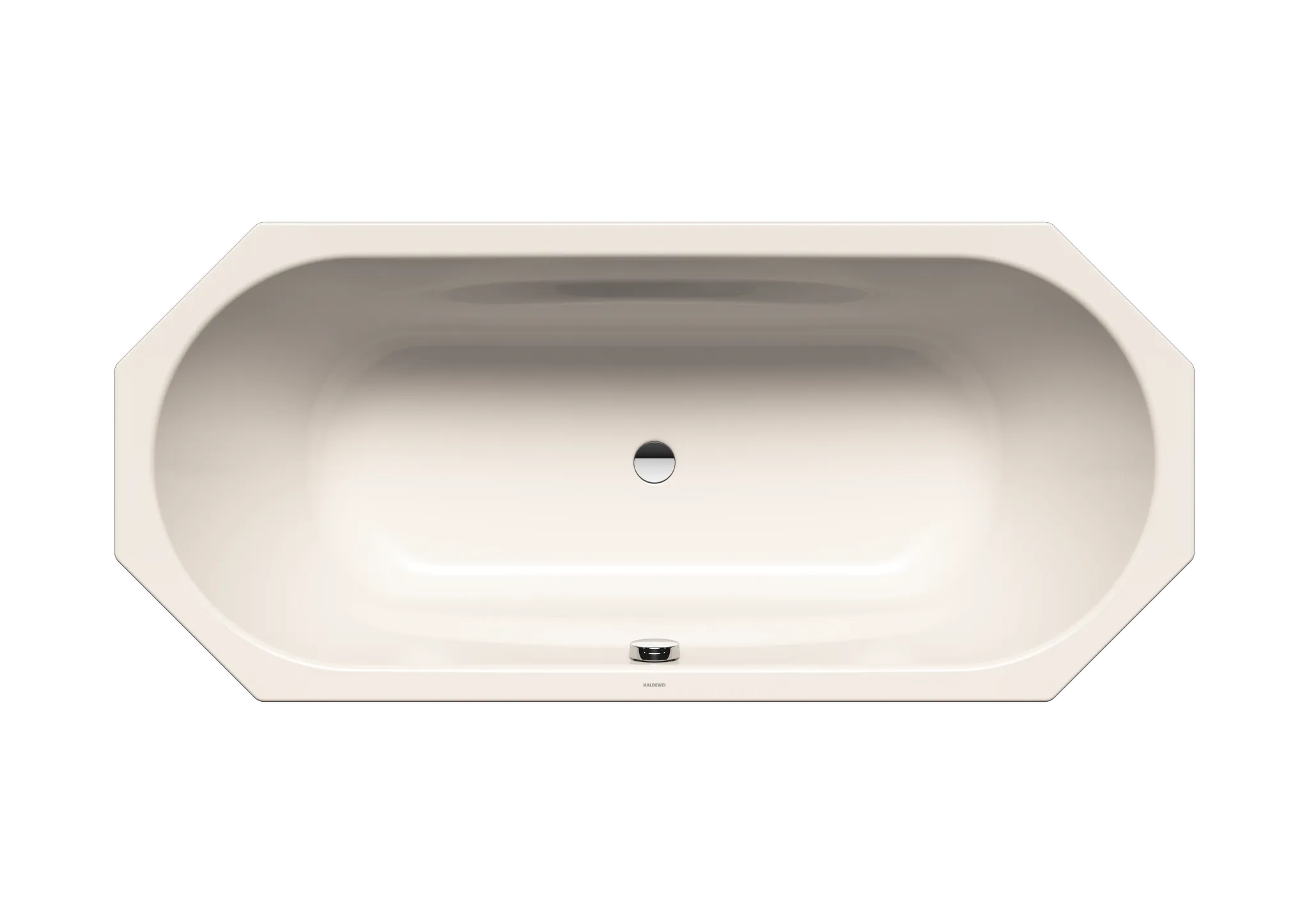 Kaldewei VAIO DUO 8 Badewanne, 1800x800 mm, pergamon Perl-Effekt, Achteck, mit integrierten Armlehnen
