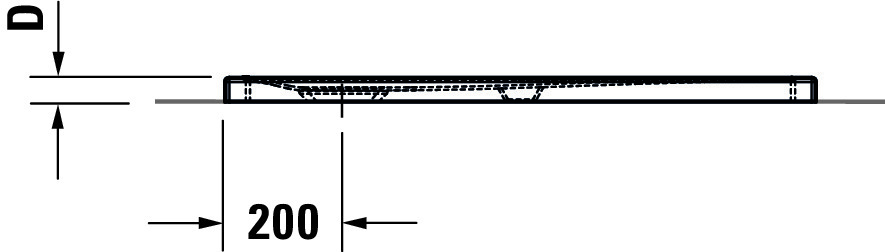 Duravit rechteck Duschwanne „Tempano“ 90 × 75 cm 
