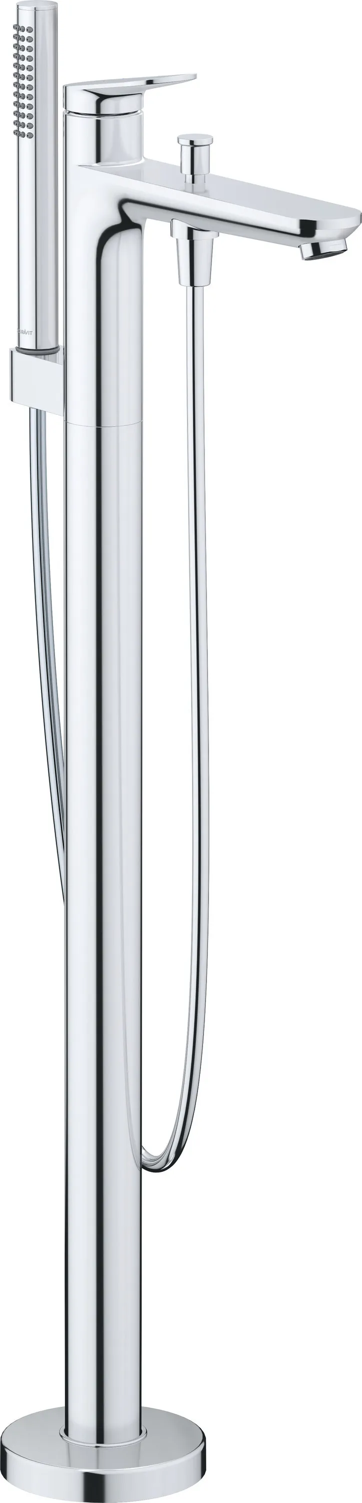 Zweihand-Wannenarmatur „Wave“ Ausladung 225 mm in Chrom Zweihand-Wannenarmatur „Wave“ Ausladung 225 mm in Chrom