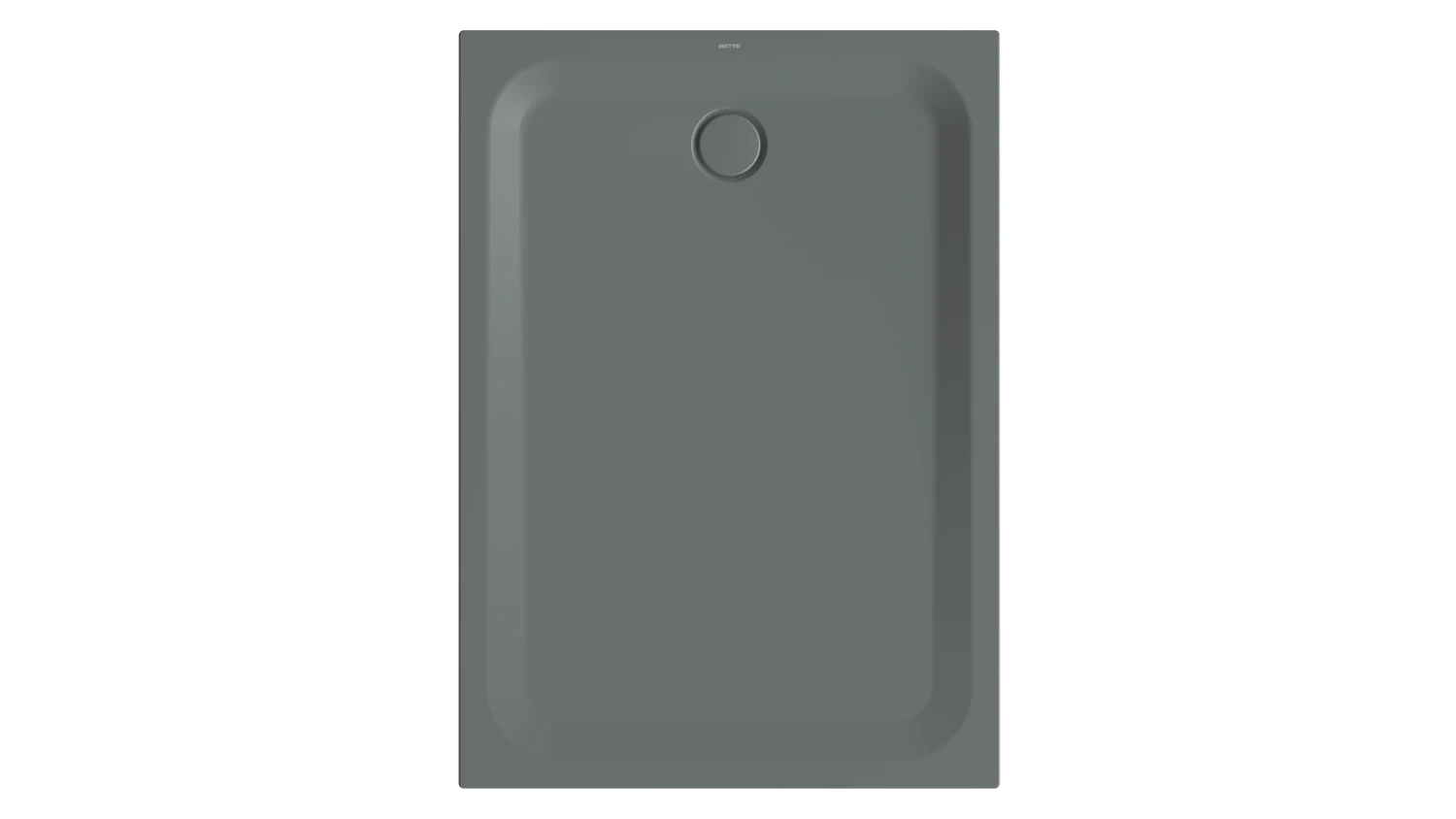 Bette rechteck Duschwanne „BetteUltra“ 1400 × 1000 mm mit BetteAntirutsch Pro, ohne Oberflächenveredelung, ohne Wannenträger, in Smoke