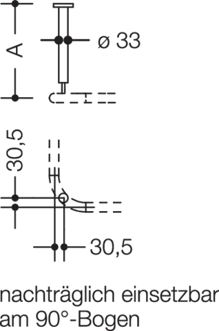 HEWI Deckenabhängung „Serie 801“ HEWI Deckenabhängung „Serie 801“
