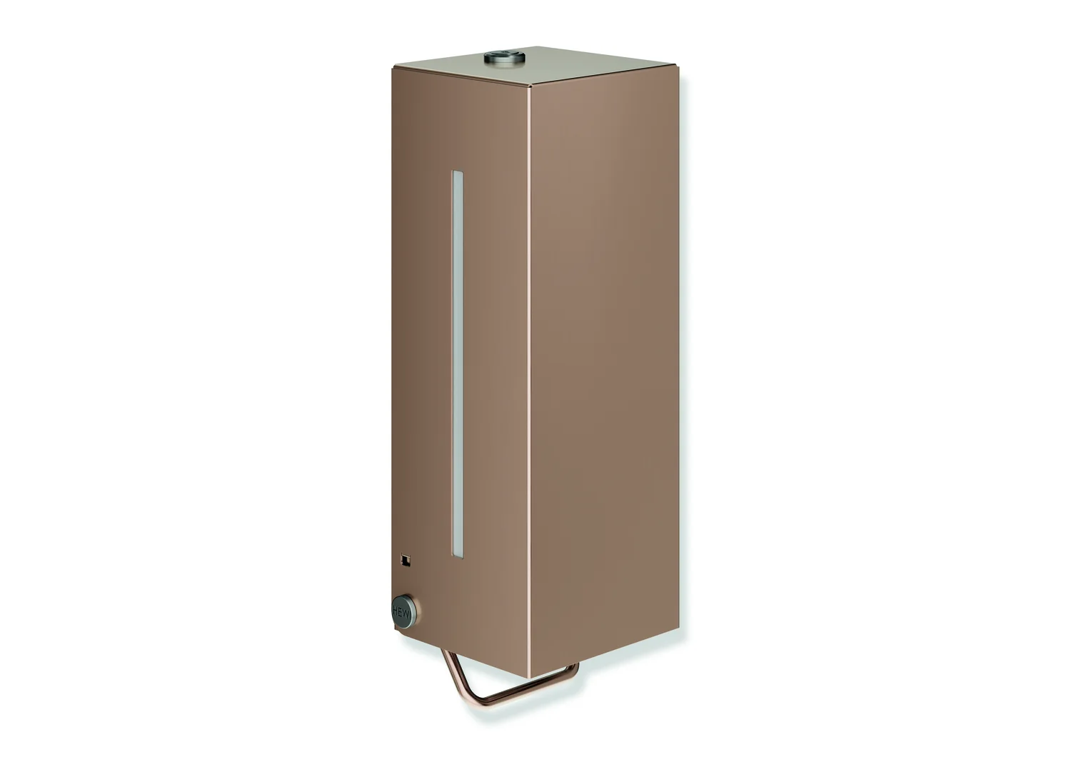 HEWI Seifenspender System 900, PVD Kupfer gebürstet, Edelstahl, 102 x 270 x 98 mm, 600 ml Füllmenge