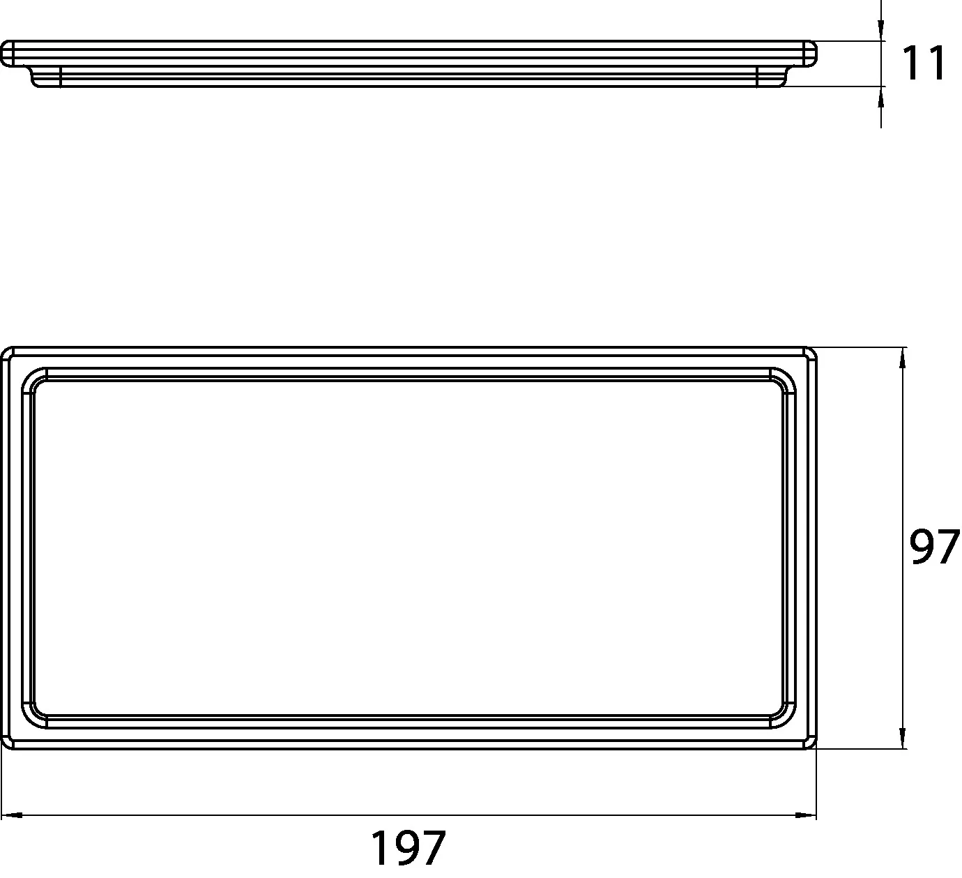 emco liaison Glasablage für RelingGlasteil klar emco liaison Glasablage für RelingGlasteil klar