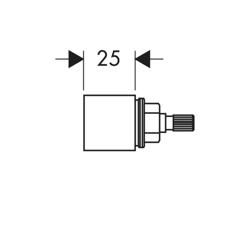 Verlängerung Unterputz-Ventil Axor 25mm Verlängerung Unterputz-Ventil Axor 25mm
