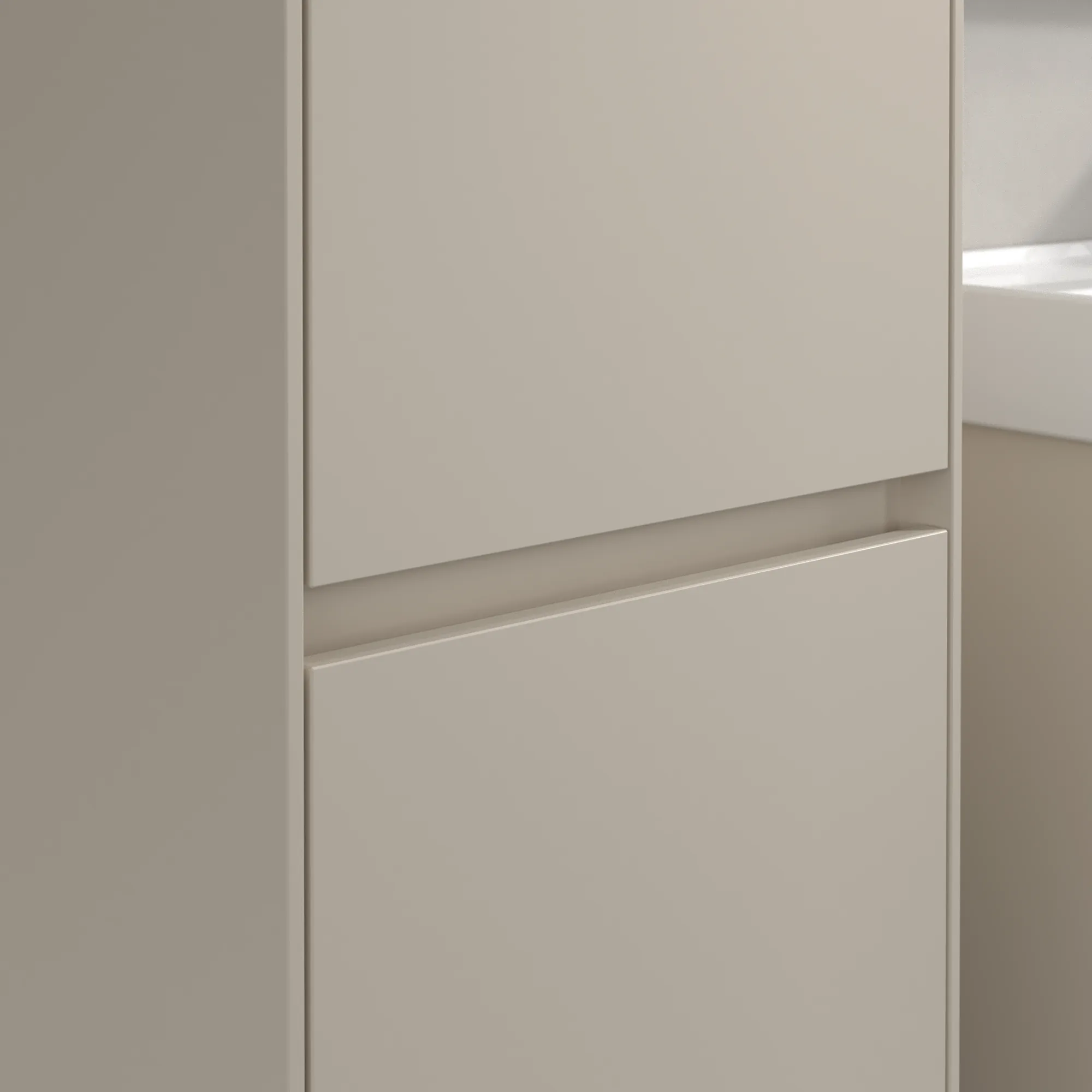 Villeroy & Boch Collaro Hochschrank C03300, 404x1538x349mm, 2 Türen, links Anschlag, Cashmere Grey Villeroy & Boch Collaro Hochschrank C03300, 404x1538x349mm, 2 Türen, links Anschlag, Cashmere Grey