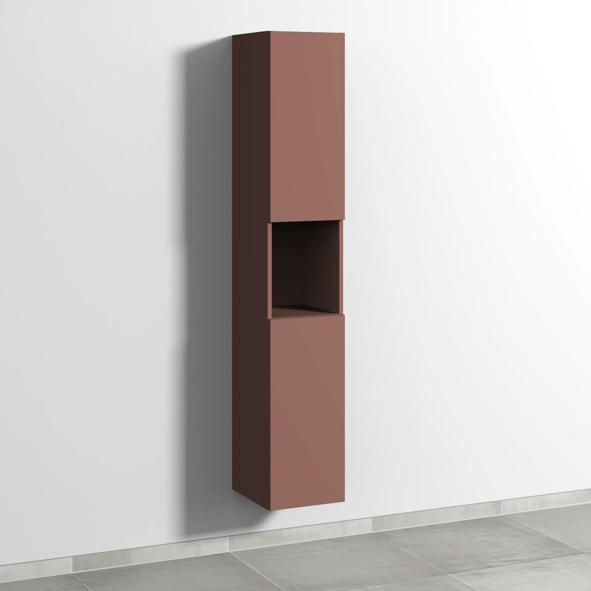 Sanipa Hochschrank „3way“ 300 × 1700 × 345 mm Anschlag rechts, in Wine-Red, Anschlag rechts