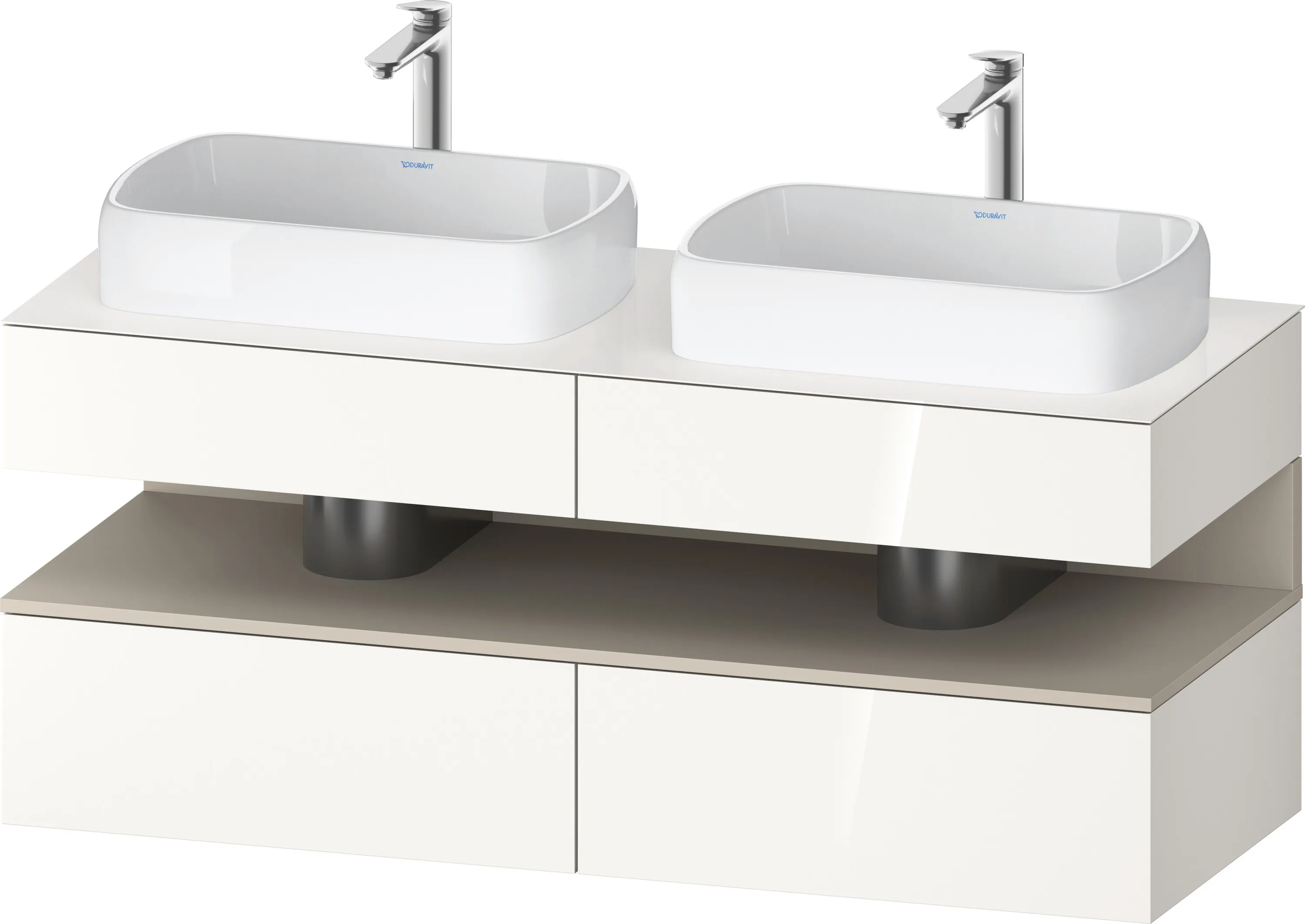 Duravit Waschtischunterschrank wandhängend „Qatego“ 140 × 60 × 55 cm Duravit Waschtischunterschrank wandhängend „Qatego“ 140 × 60 × 55 cm