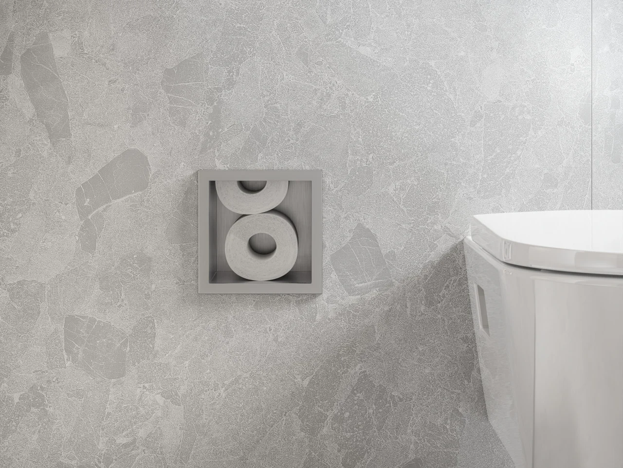 Hansgrohe XtraStoris Original Einbau Toilettenpapierhalter mit Vorratsbehälter für 6 Rollen, Edelstahl gebürstet Hansgrohe XtraStoris Original Einbau Toilettenpapierhalter mit Vorratsbehälter für 6 Rollen, Edelstahl gebürstet