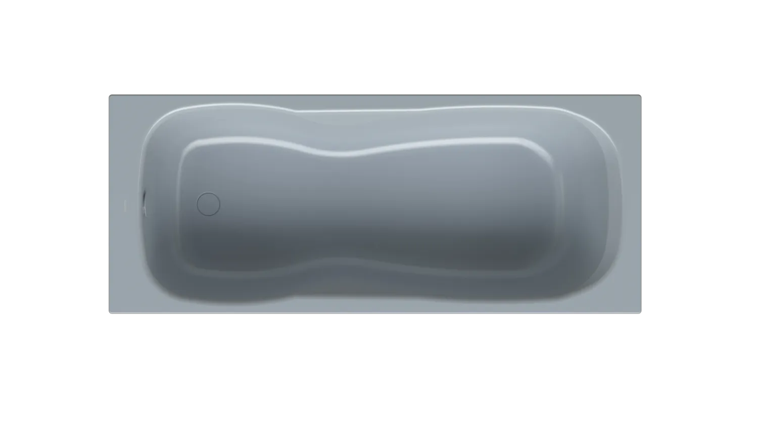 Bette Badewanne „Setline“ 1700 × 700 mm ohne Wannenträger, in Blue Satin