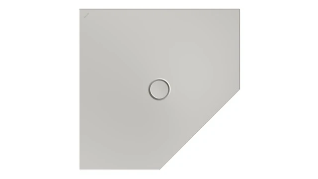 Bette fünfeck Duschwanne „BetteFloor Caro“ 100 × 100 cm in Silver