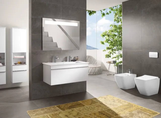 Villeroy & Boch Wandwaschtisch „Venticello“ 1000 × 500 × 170 mm, für Becken mittig, Hahnlochposition links und rechts, mit Hahnlochbohrung in Weiß Alpin Villeroy & Boch Wandwaschtisch „Venticello“ 1000 × 500 × 170 mm, für Becken mittig, Hahnlochposition links und rechts, mit Hahnlochbohrung in Weiß Alpin