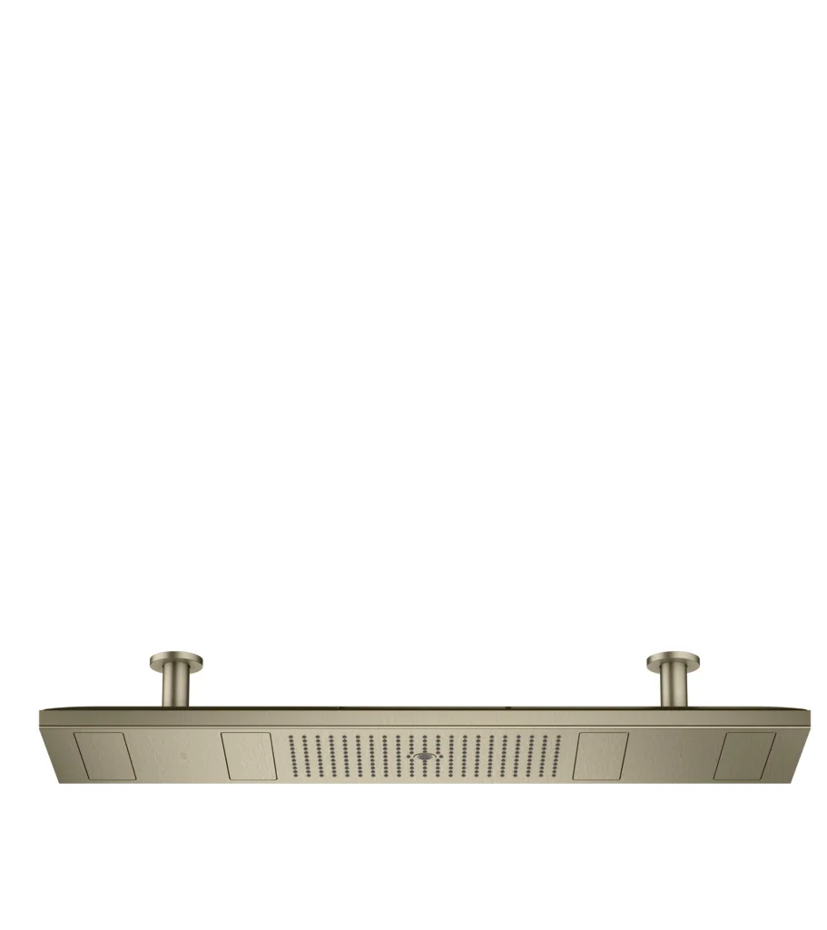 Hansgrohe AXOR ShowerSolutions Kopfbrause 1200x300 mm 4jet mit Lichtmodul 5000 K Brushed Nickel