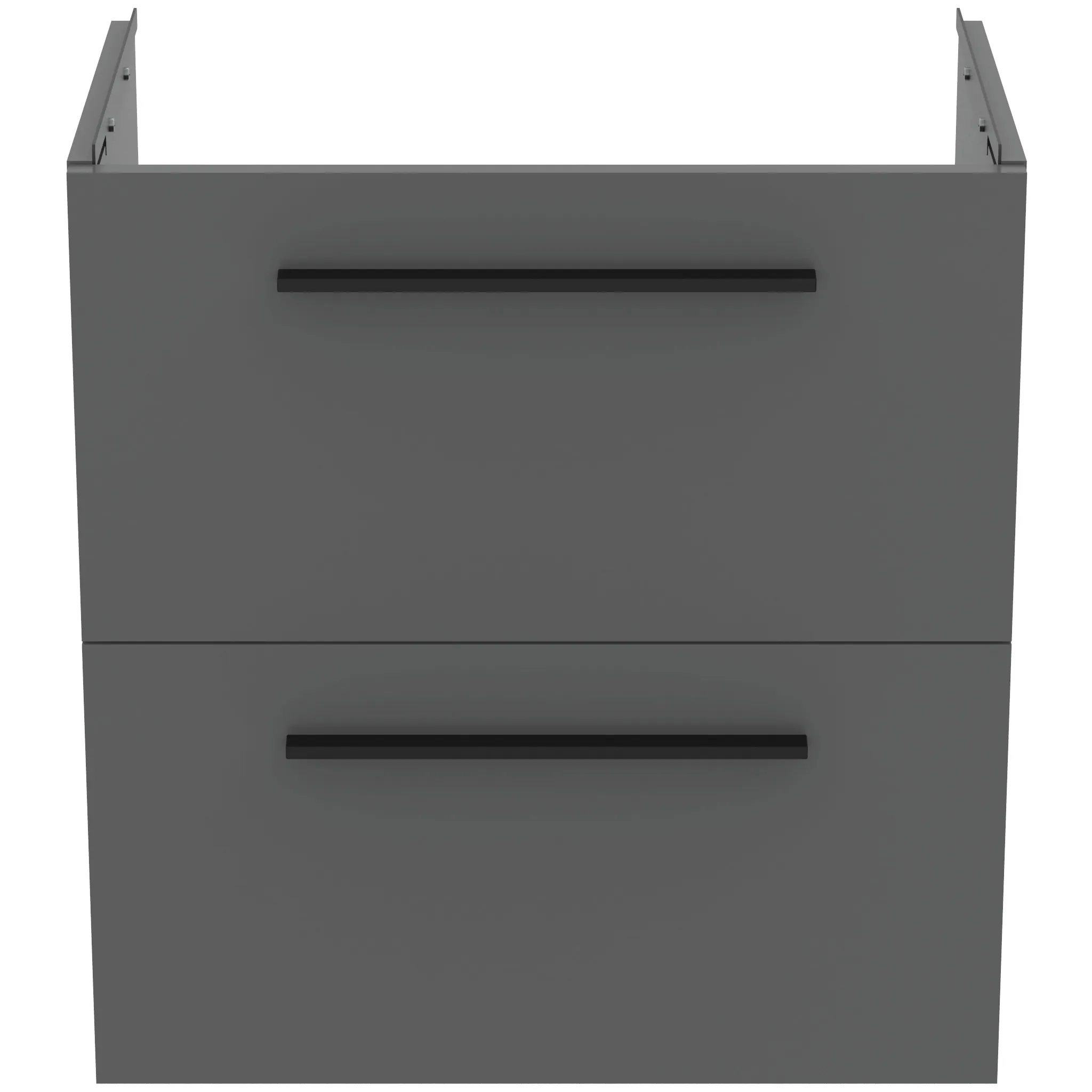 Ideal Standard Waschtischunterschrank „i.lifeS“ 60 × 63 × 37,5 cm Quarzgrau matt
