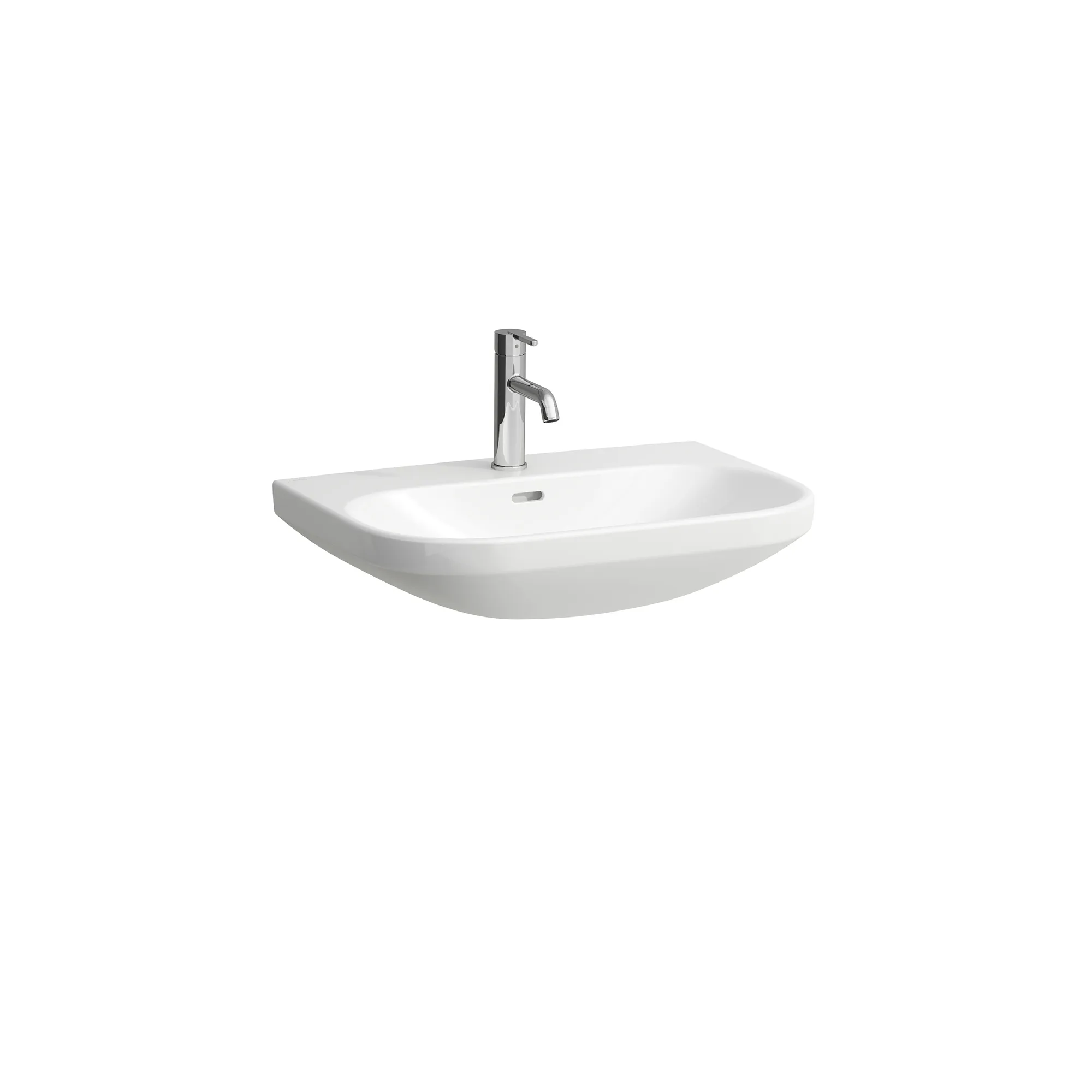 Waschtisch LUA 460x650x180 1 Hahnloch mit Überlauf nicht unterbaufähig weiß Waschtisch LUA 460x650x180 1 Hahnloch mit Überlauf nicht unterbaufähig weiß