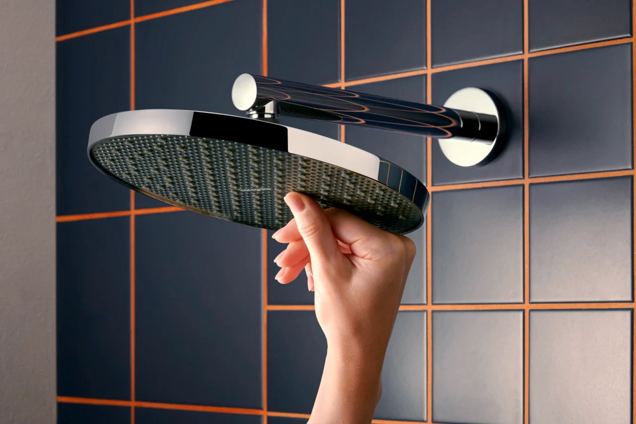 Hansgrohe Activera S Kopfbrause 240 mm, Chrom, Rain Strahl, FlexPower, QuickClean+, 12 l/min Durchflussregler