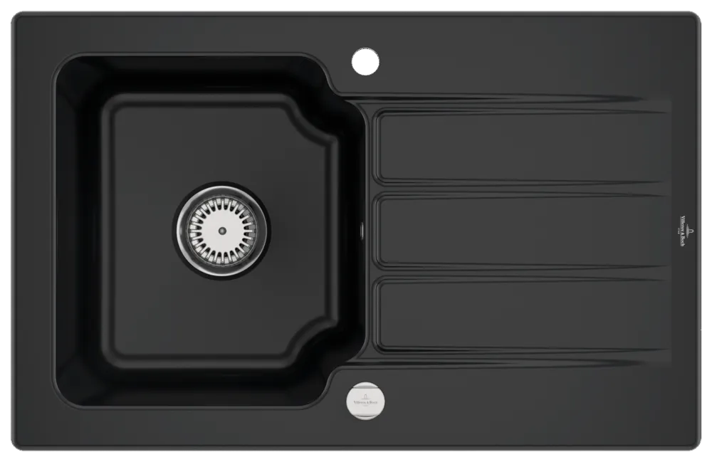 Villeroy & Boch Einbau-Küchenspülbecken „Architectura“ 45 800 × 510 × 220 mm in Pure Black