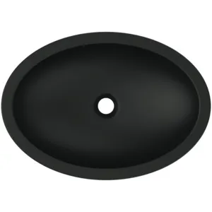 Waschbecken „StradaO“ 60 × 42 × 16 cm in Schwarz Matt Waschbecken „StradaO“ 60 × 42 × 16 cm in Schwarz Matt