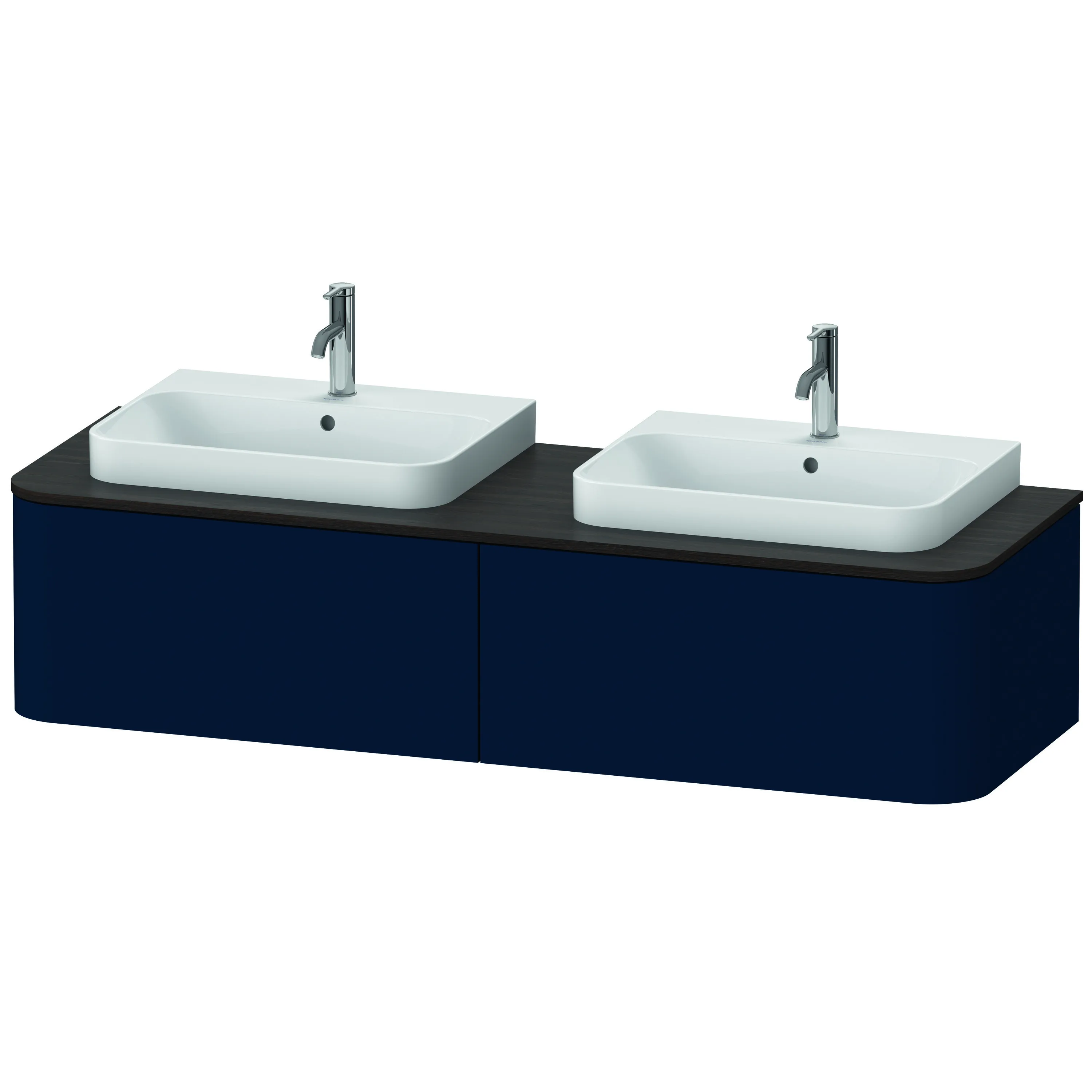 Duravit Waschtischunterschrank wandhängend „Happy D.2 Plus“ 160 × 35,4 × 55 cm Nachtblau Seidenmatt Duravit Waschtischunterschrank wandhängend „Happy D.2 Plus“ 160 × 35,4 × 55 cm Nachtblau Seidenmatt