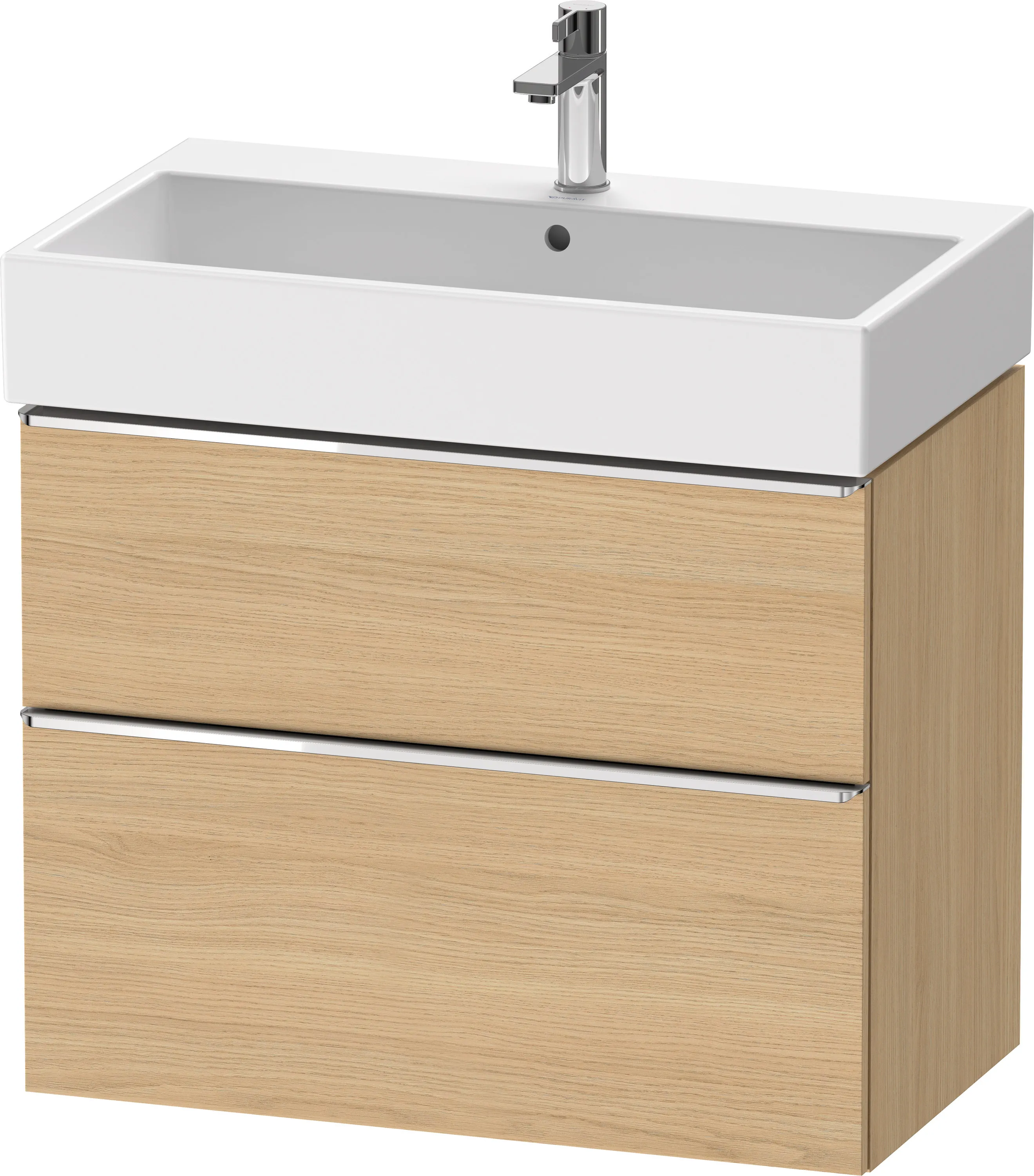 Duravit Waschtischunterschrank wandhängend „D-Neo“ 78,4 × 62,5 × 44,2 cm Eiche Natur