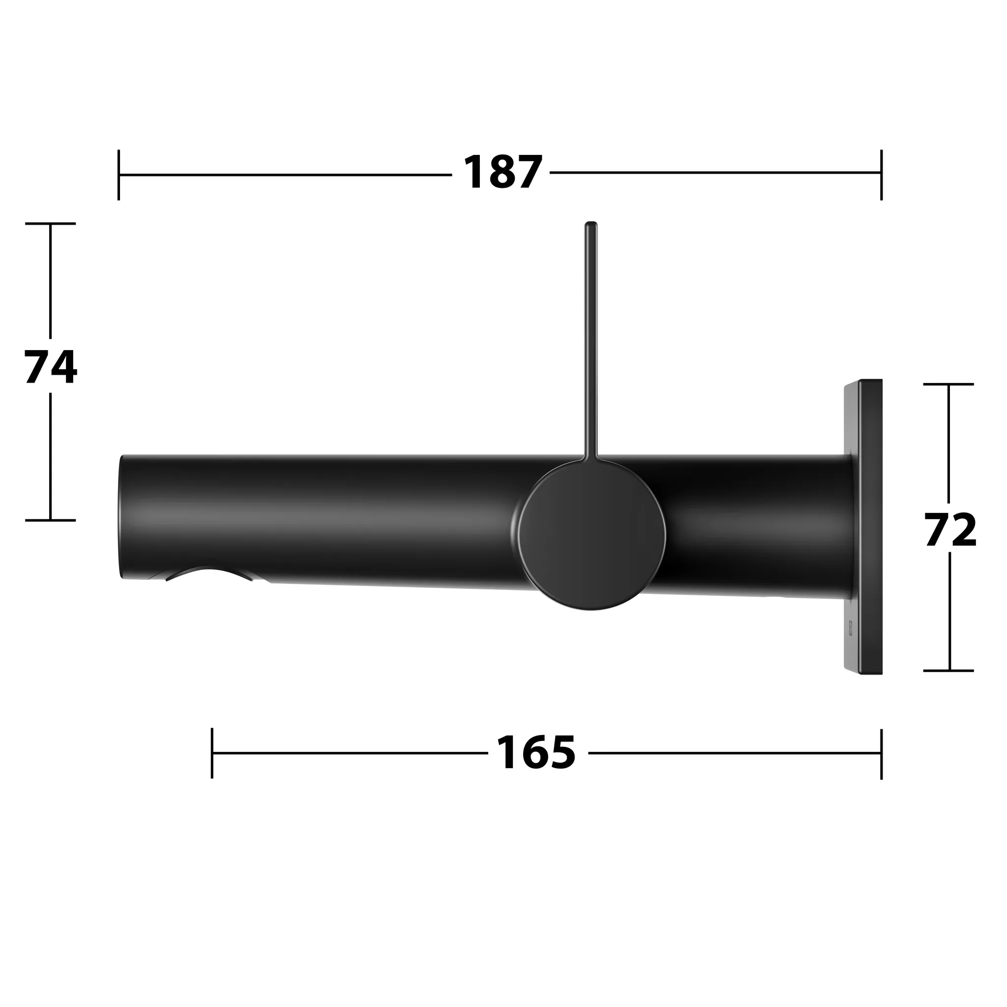 KEUCO IXMO Einhebel-Waschtischmischer Unterputz 1 Loch IXMO Pure schwarz matt