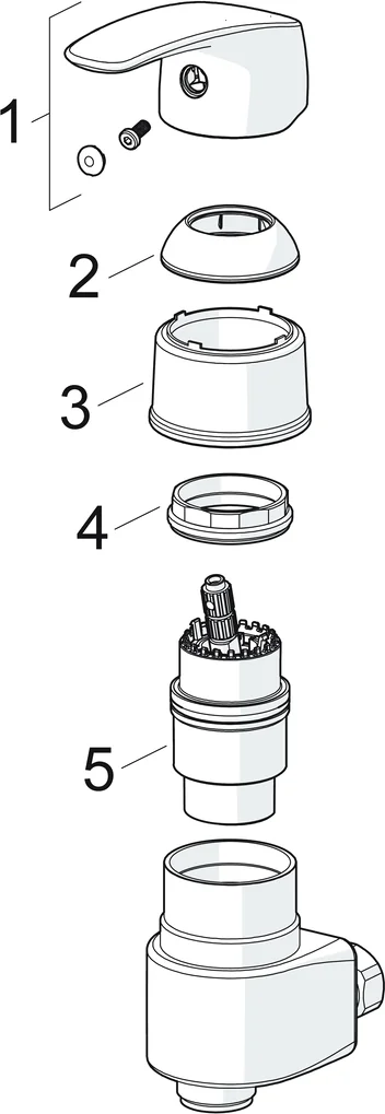 HansaPINTO Einhebelmischer Brausebatterie HansaPINTO 4569 45cc DN15 Chrom