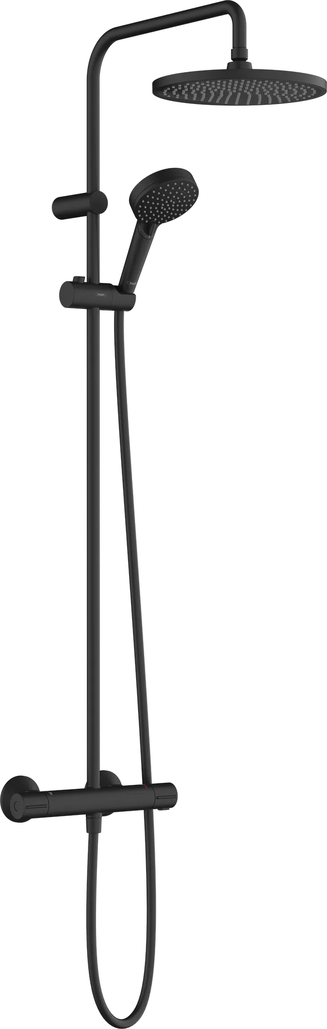 Hansgrohe Vernis Blend Showerpipe 240 1jet EcoSmart mit Thermostat, Mattschwarz Hansgrohe Vernis Blend Showerpipe 240 1jet EcoSmart mit Thermostat, Mattschwarz